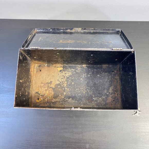 Heavy Duty Metal Box Tool Box, White Metal Storage Box, Cash Box with lock. - Picture 4 of 10